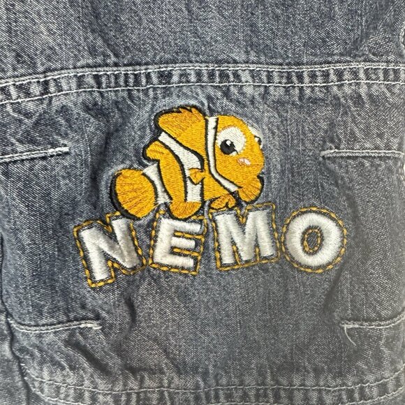 RARE Vintage Disney Finding Nemo Jeans Denim Size 3T Kids Toddler Y2K 2000s - Picture 2 of 9